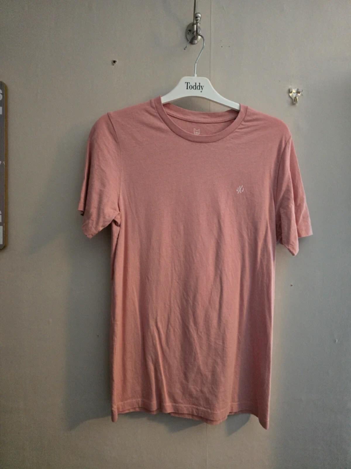 Jack & Jones Boys Pink Cotton T-Shirt Age 16 Years Short Sleeve Logo Graphic Tee