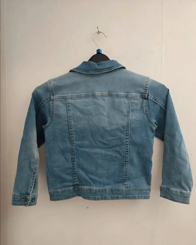 Name It Girls Denim Blue Stretch Jacket Age 7 Years