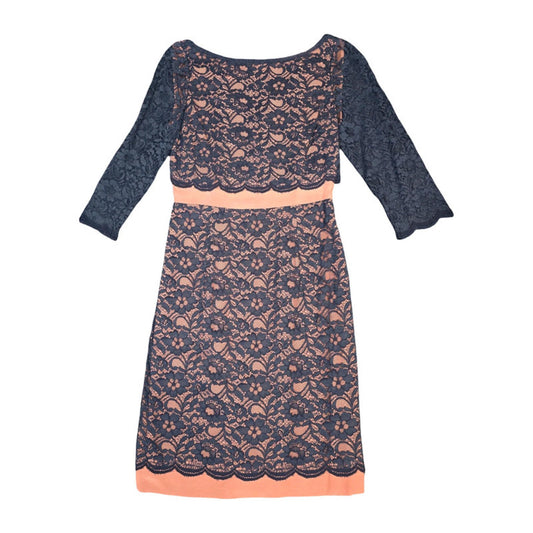 Boden Lace Occasion Dress Navy Blush Size 10 Wedding Party