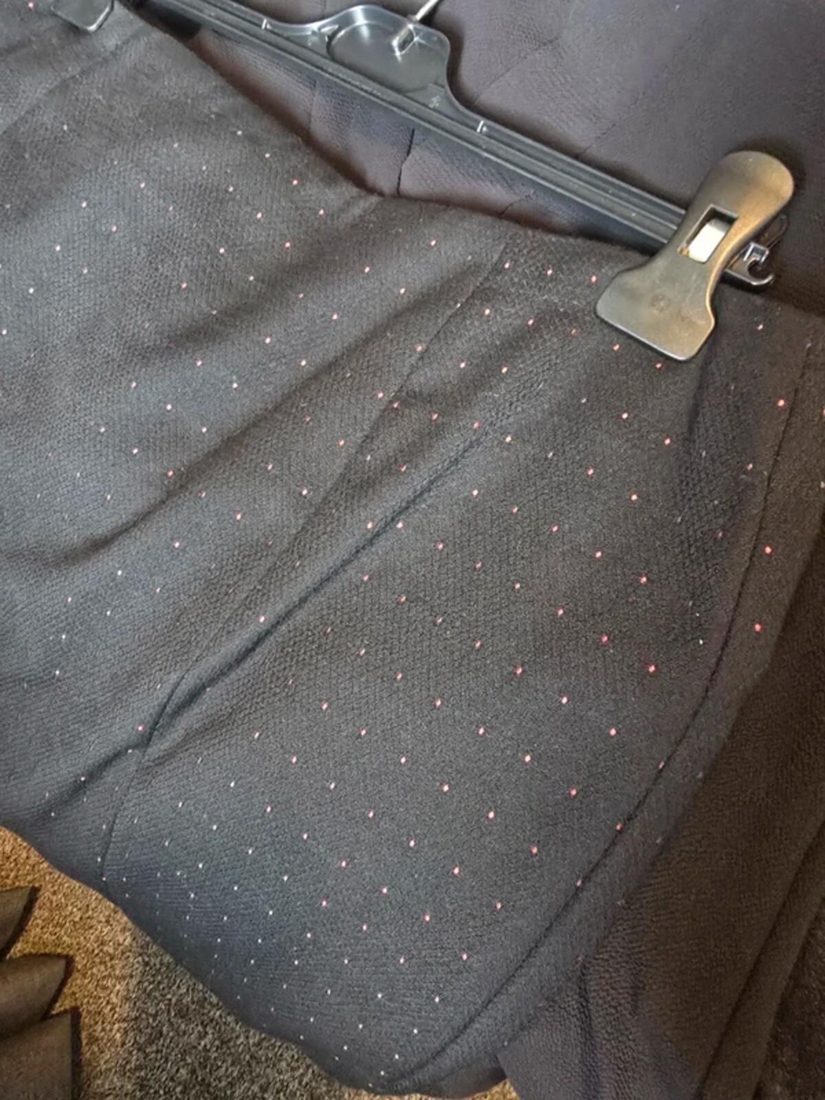 French Connection Black & Red Polka Dot Knee Length Dress - Size 12