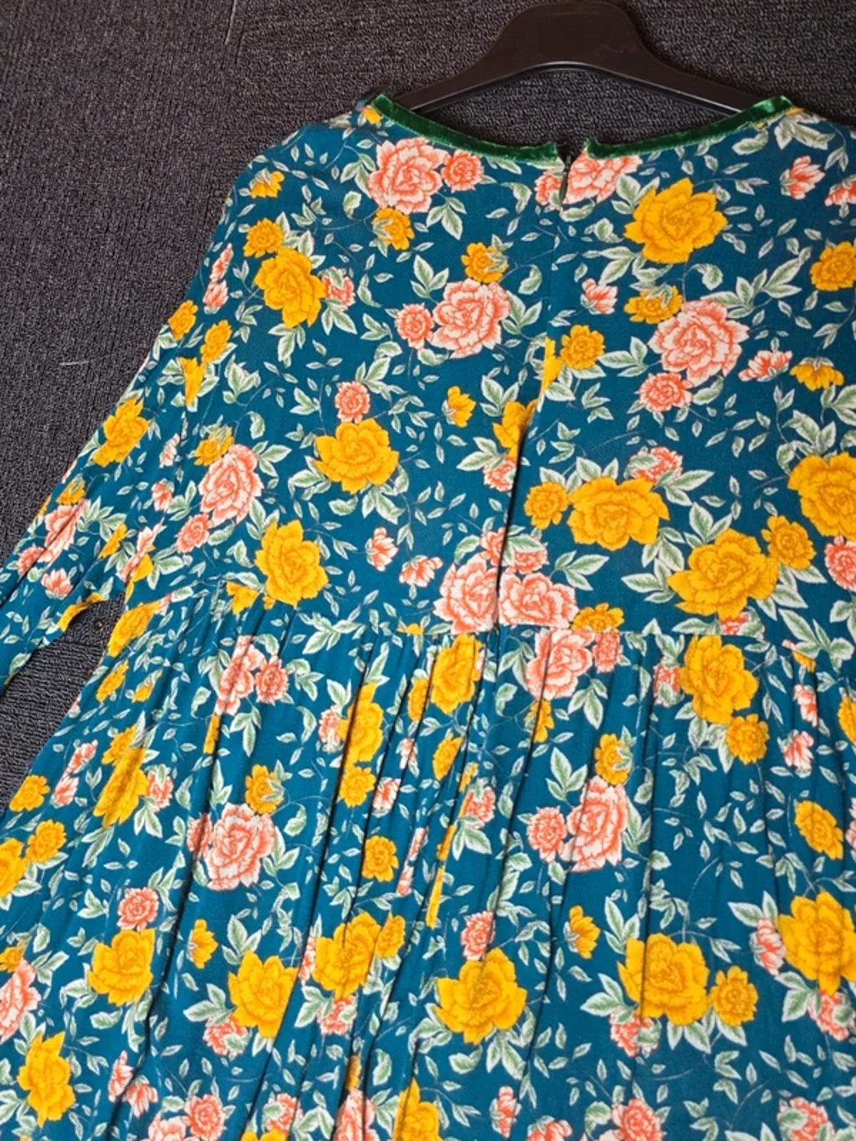Zara multicoloured floral mini dress 3/4 sleeves M Size 10/12