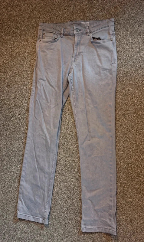 Men's George Grey Straight Leg Jeans W32 L32