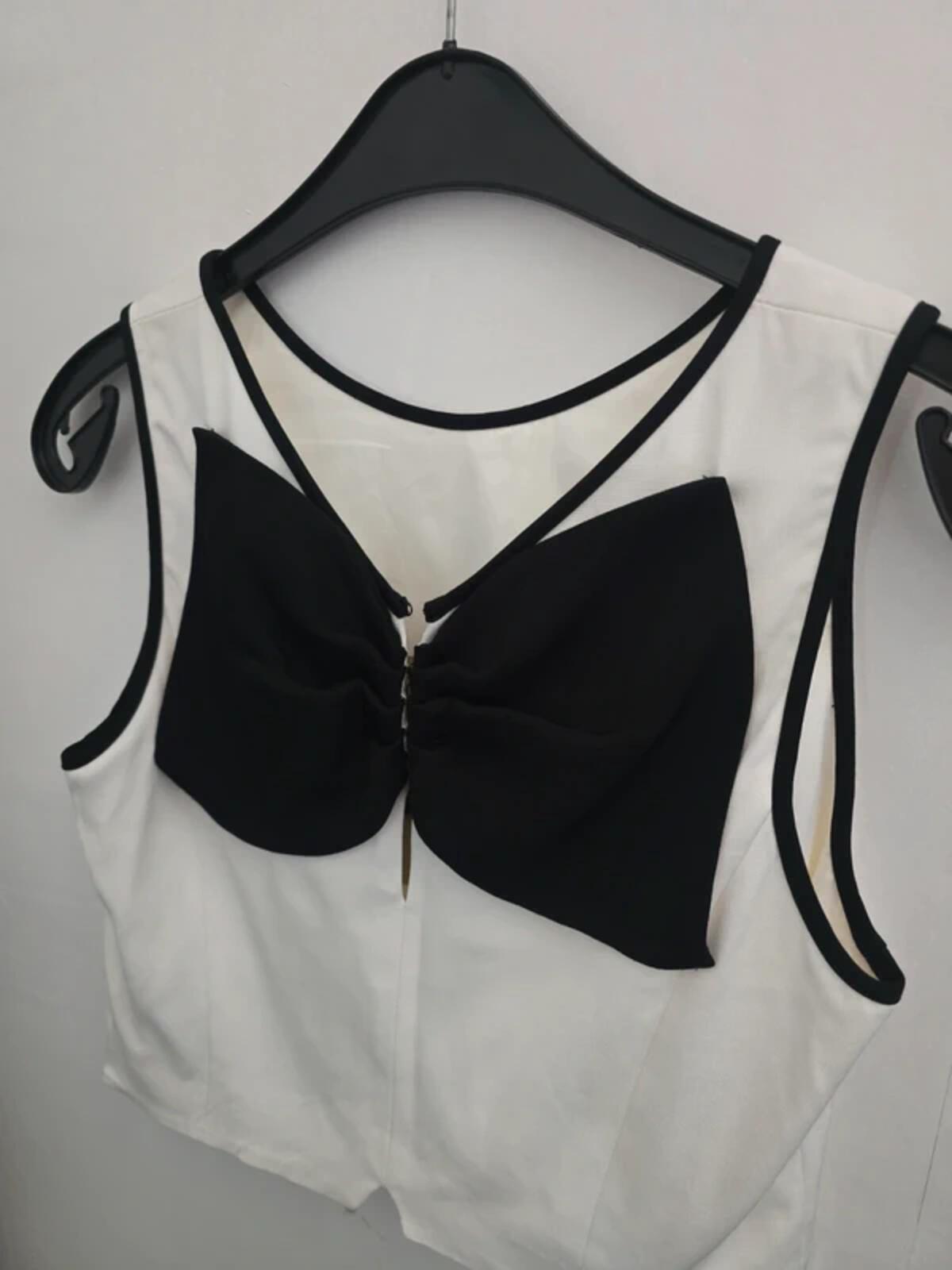 Coast 'Adrian' Mono Bow Crop Top Size 12 NWT