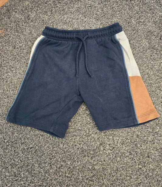 Matalan Boys Navy Shorts with Side Stripes Age 4-5 Years