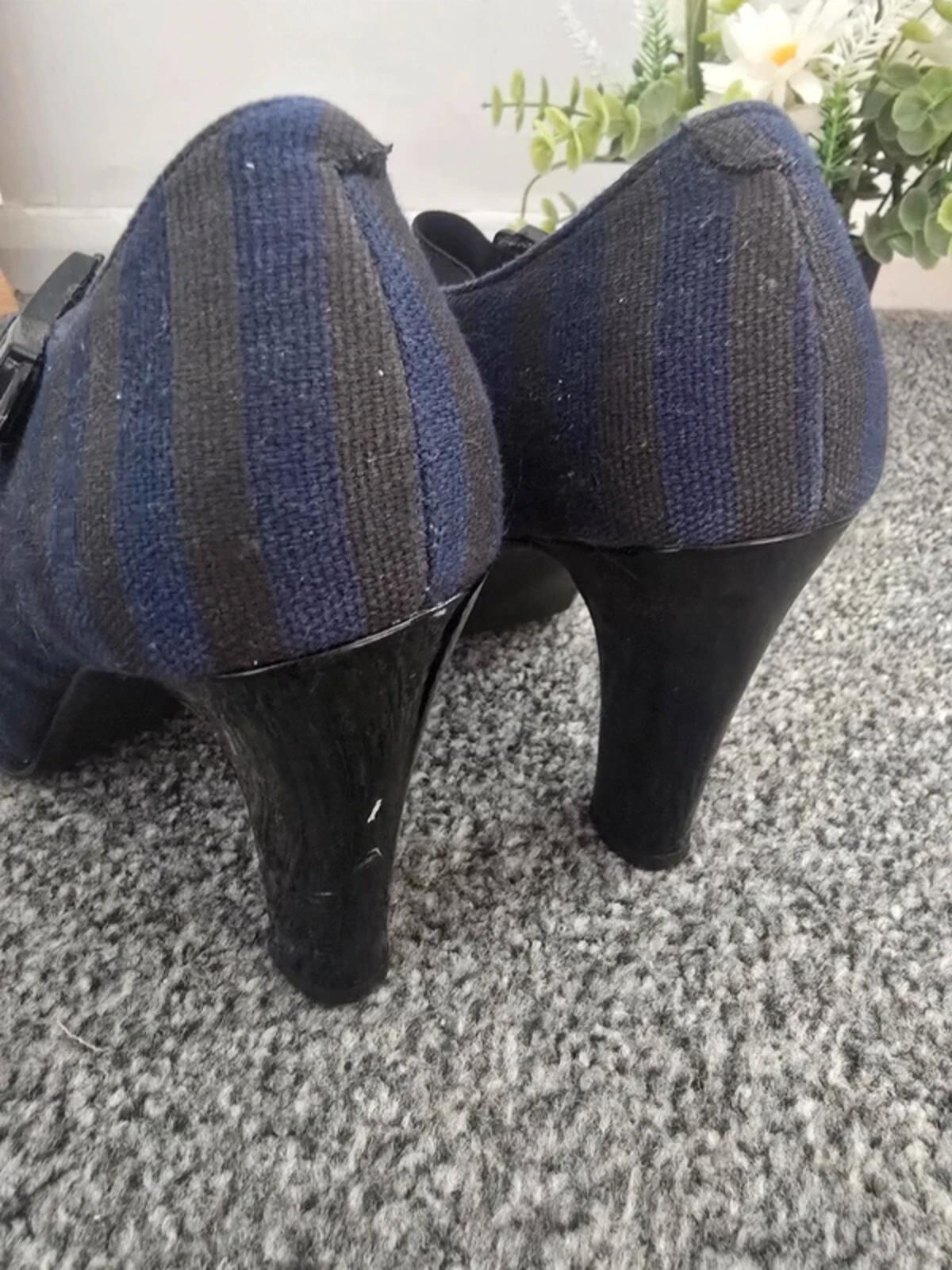 Limited Collection Peep-Toe Mary Jane Heels Size UK 5