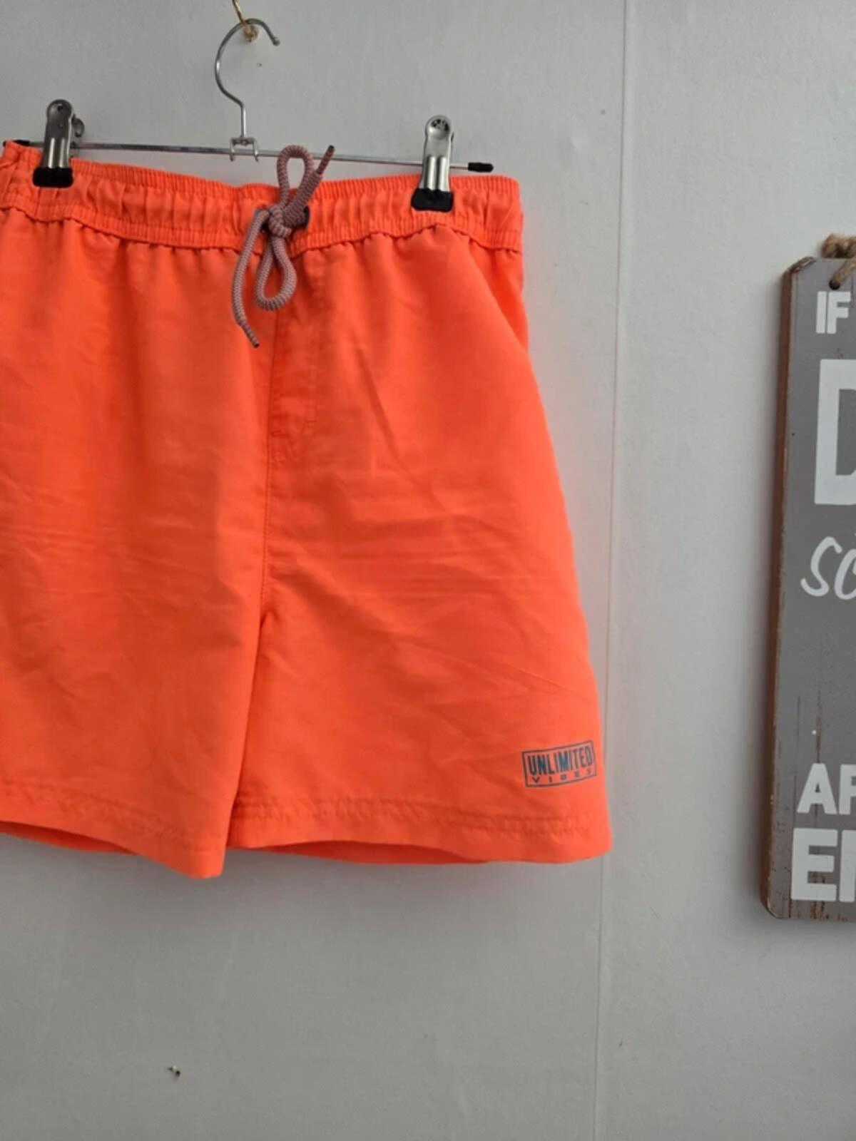 George Boys Bright Orange Unlimited Vibes Swimming Trunks Age 10-11 Years