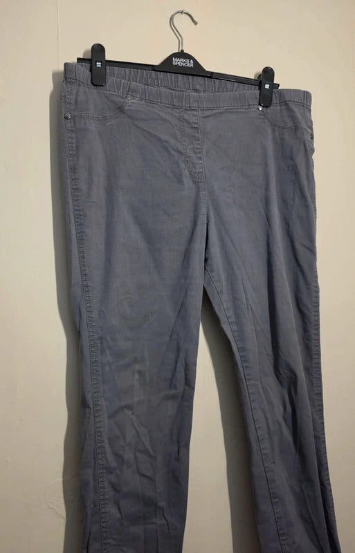 Marks & Spencer Women's Grey Slim Leg Jeggings – Size 16