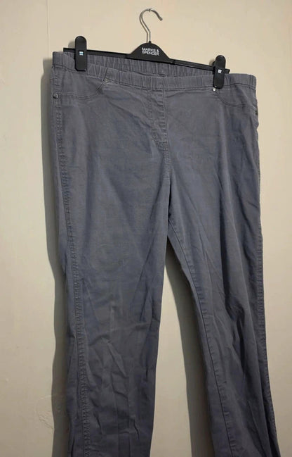 Marks & Spencer Women's Grey Slim Leg Jeggings – Size 16