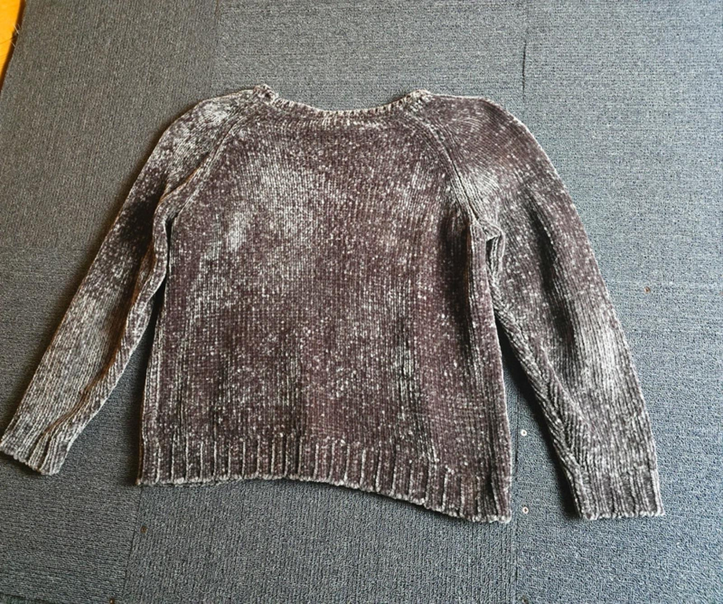 Grey Velvet Jumper S Size 8-10 Causal Next