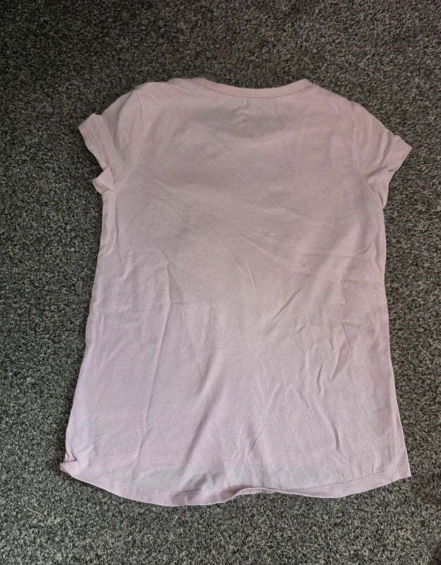 Woolworths Girls Pink "Np Prob Llama" Roller Skating Llama T-Shirt Age 5 Years