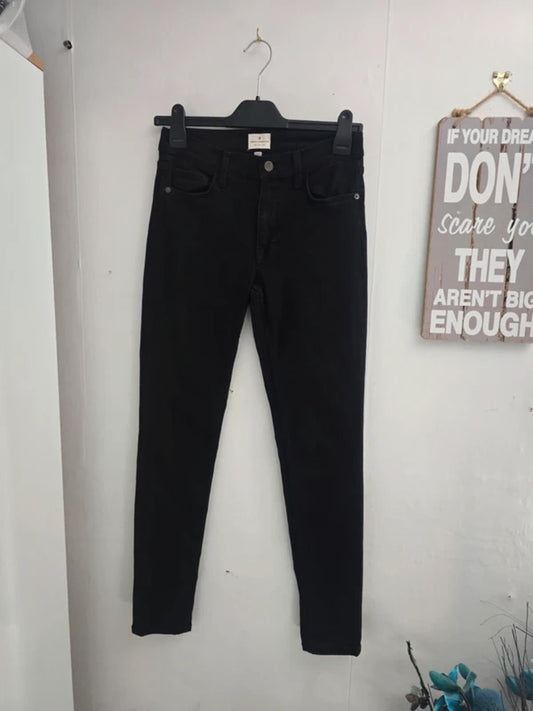 French Connection 'Rebound' Black Skinny Jeans - Size 10