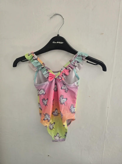 Primark Girls Multicoloured Sparkly Unicorn Swimsuit 18-24 Months