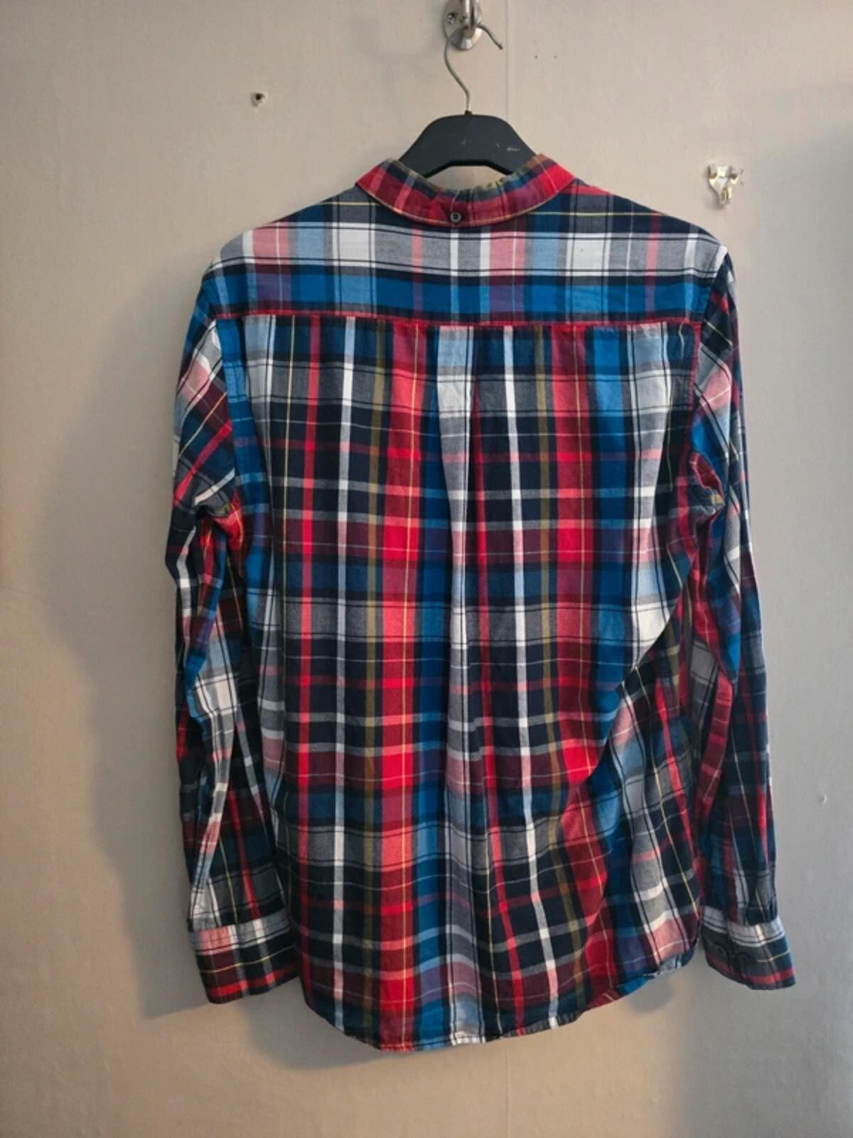 French Connection Men's Multicolour Checked Long Sleeve Shirt Size Medium