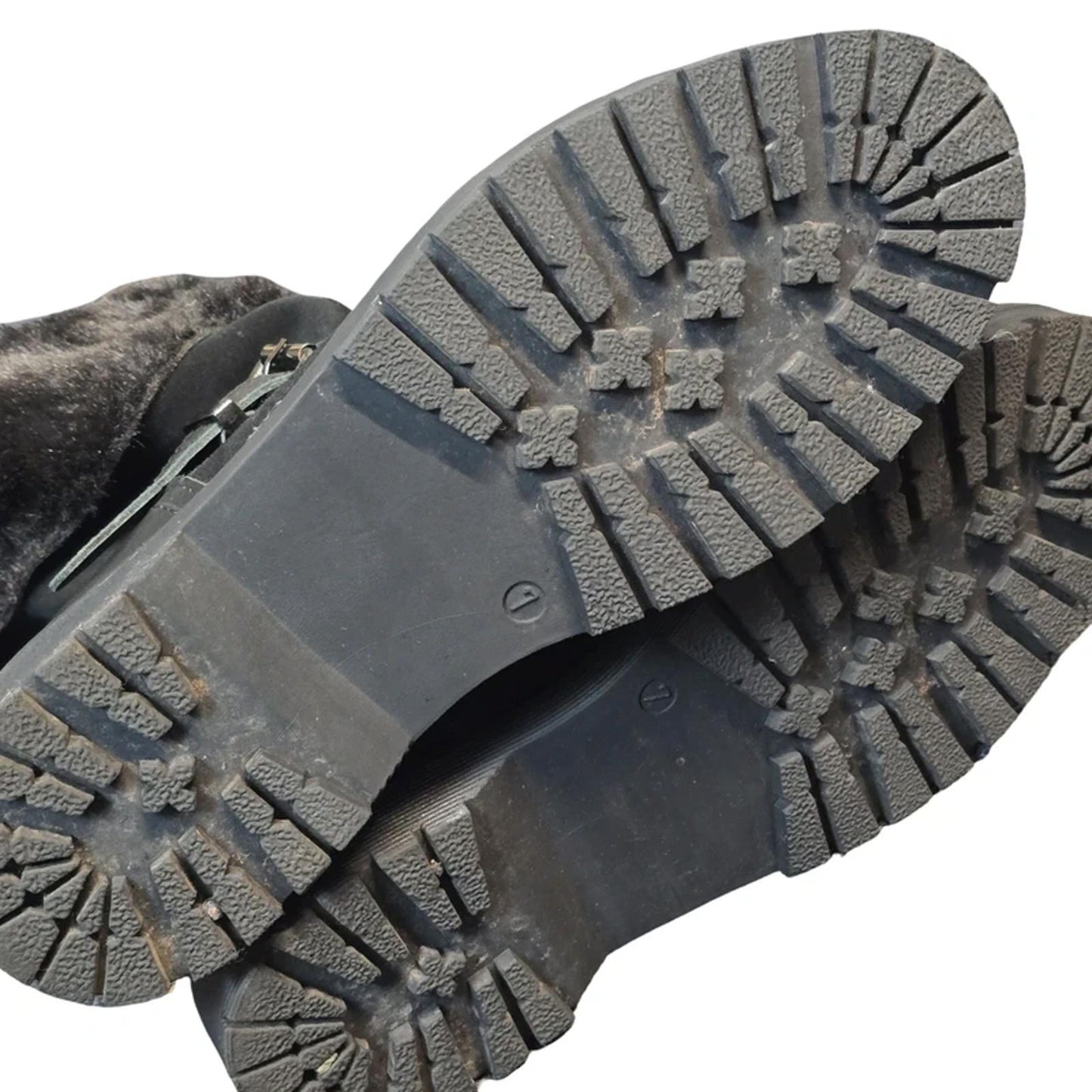 Next Ankle Boots Black Size 7 Faux Fur Lined Winter Comfort