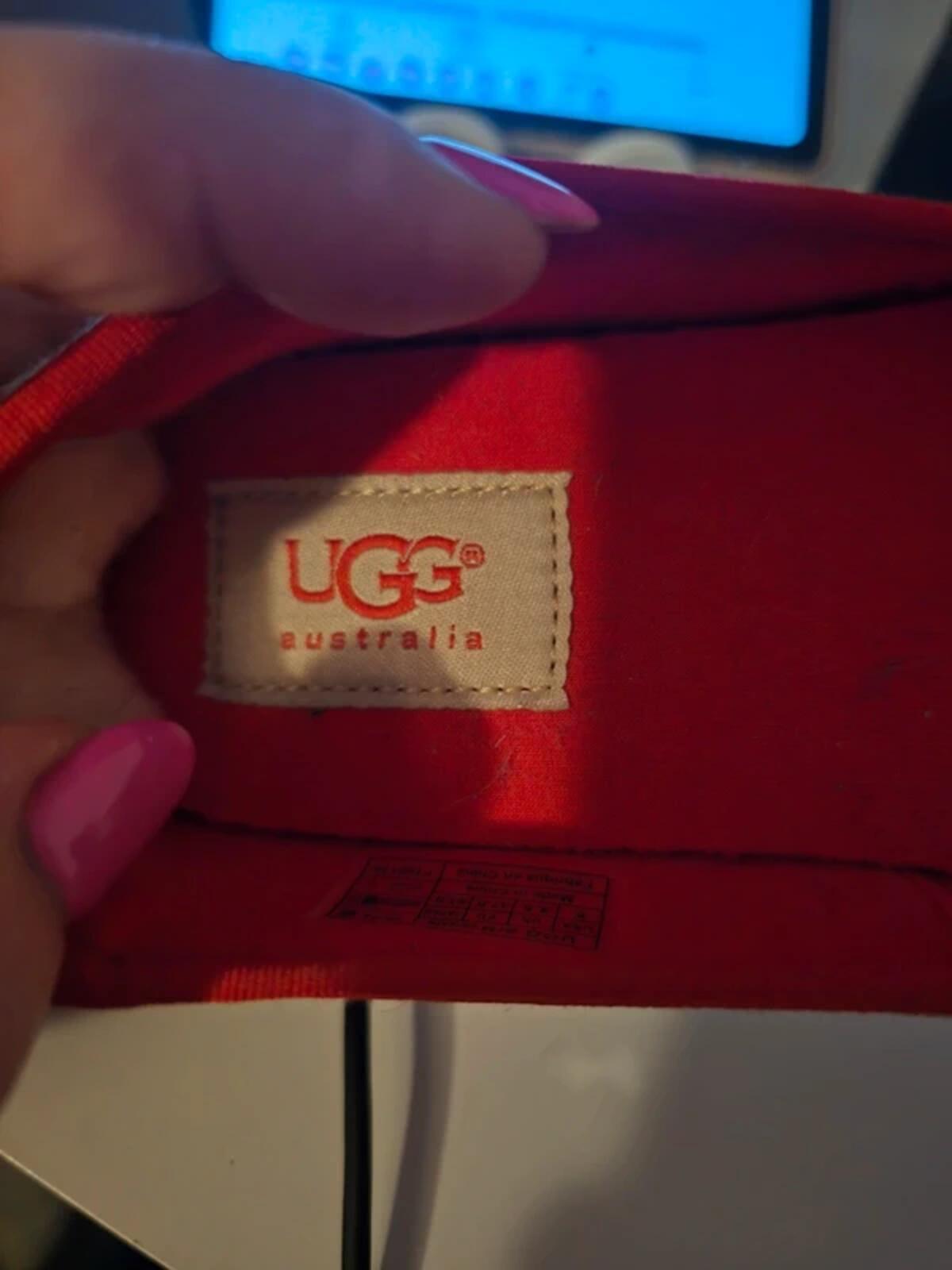 UGG Australia "Indah" Burlap Polka Dot Espadrille Flats pumps Size UK 4.5