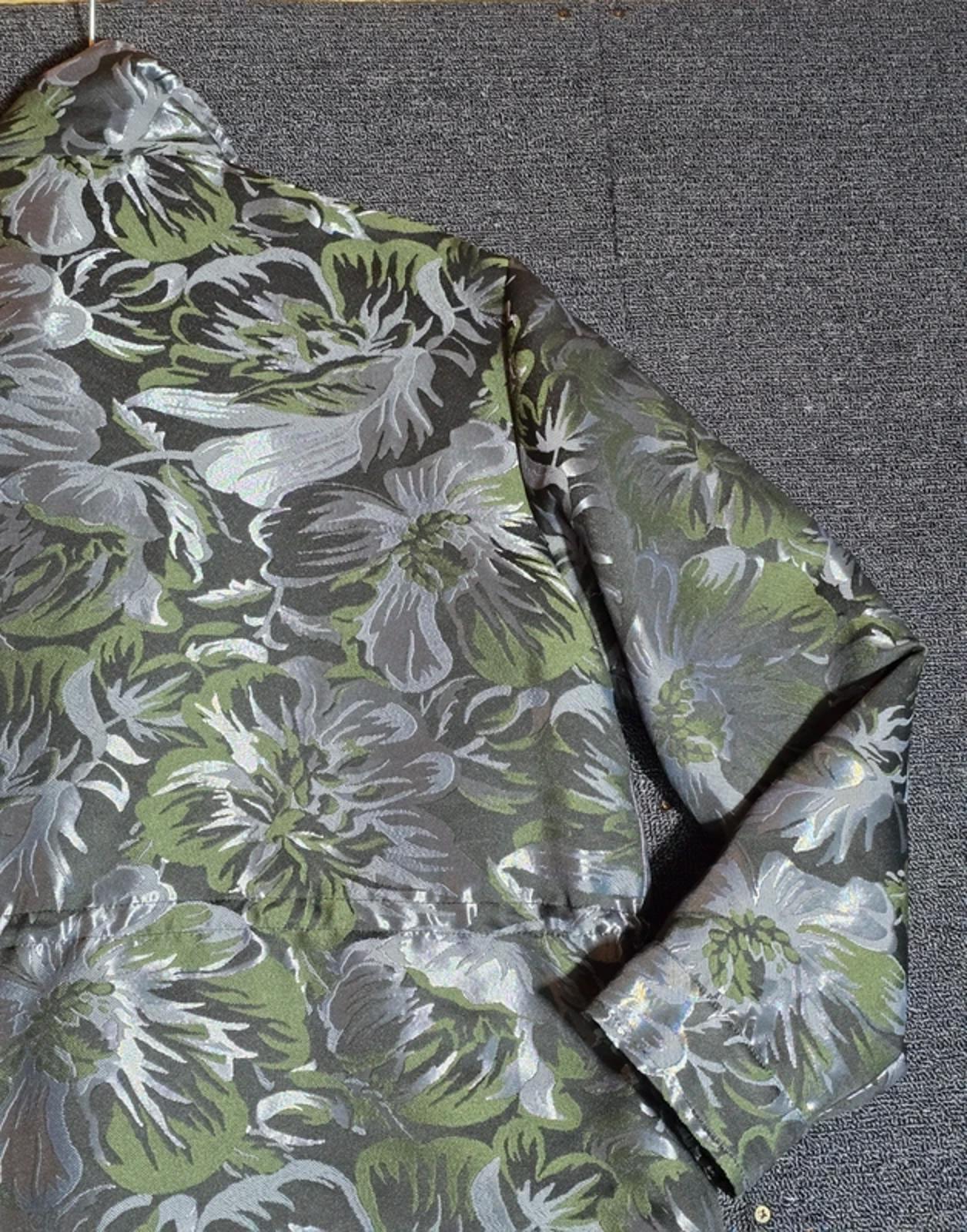 Next Jacket Metallic Black, Silver & Green Size 12 Utility Smart Causal