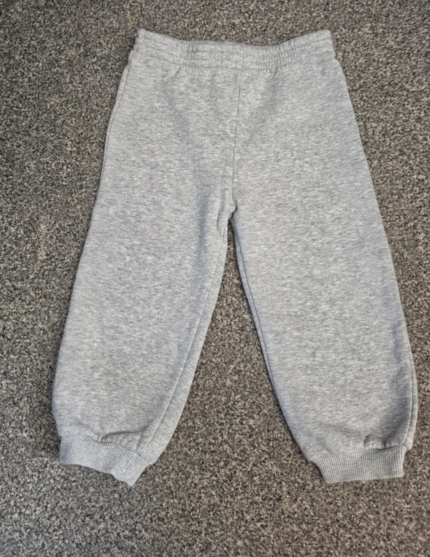 McKenzie Toddler Boys Grey Marl Cuffed Sweatpant Joggers Age 24-36 Months
