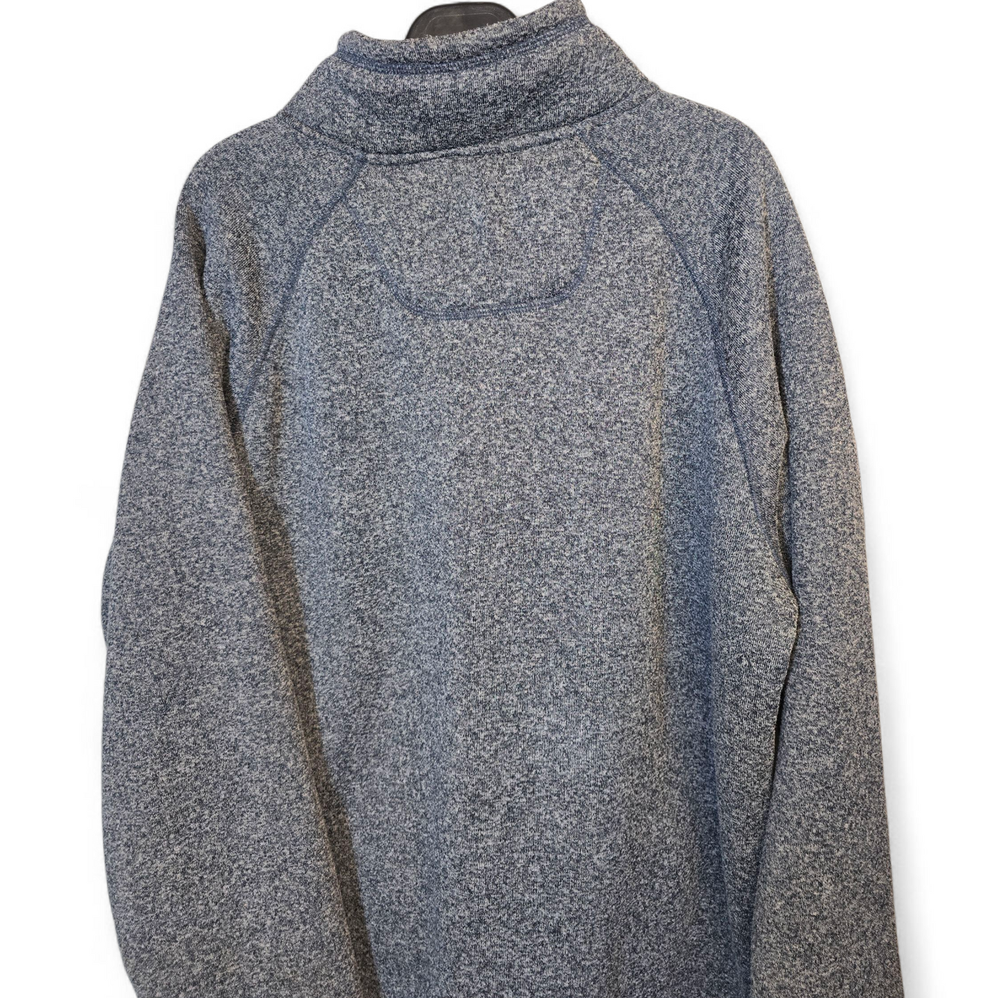Weird Fish Navy/Grey ¼ Zip Thick Fleece Jumper – Men’s Size XL – Pockets & Logo