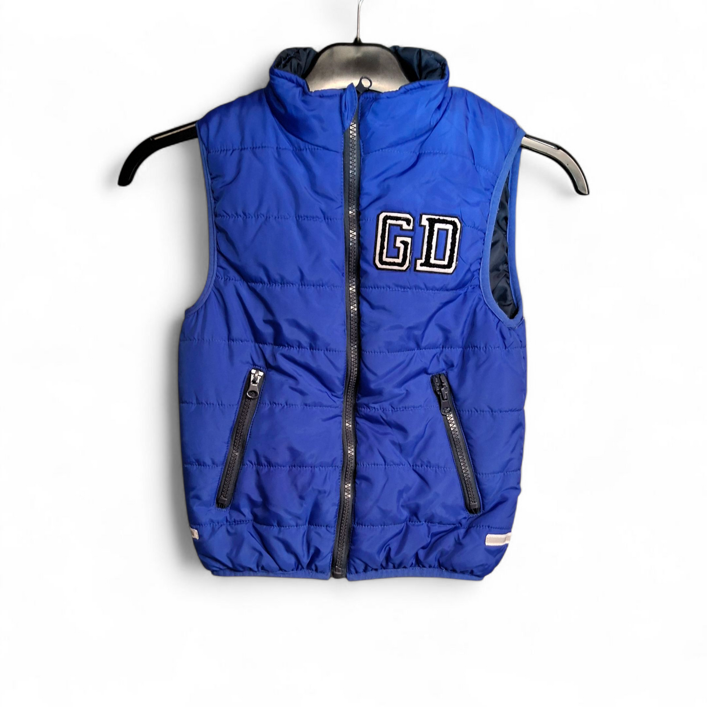 Result Boys Blue Padded Gilet – Zip Pockets – Age 5-6 Years – Polyester