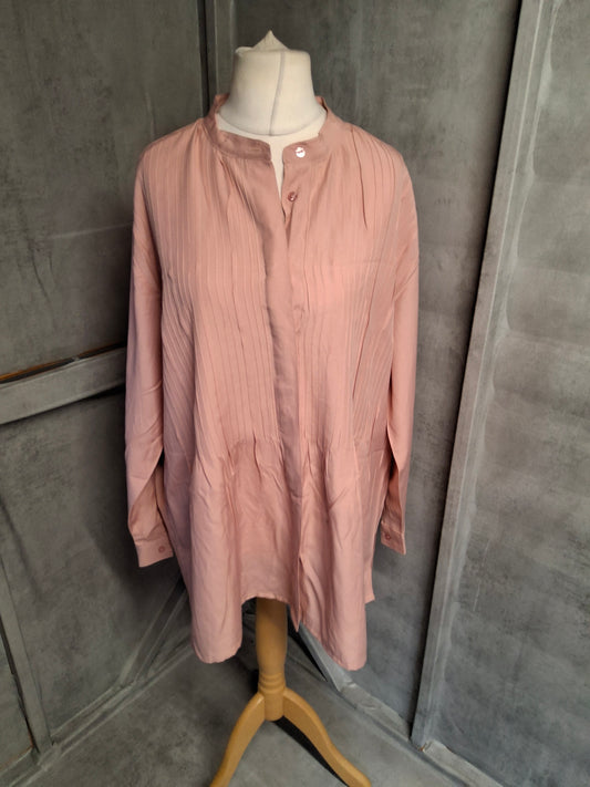 Stoneriver Pink Long Sleeve Oversized Blouse – Size 20