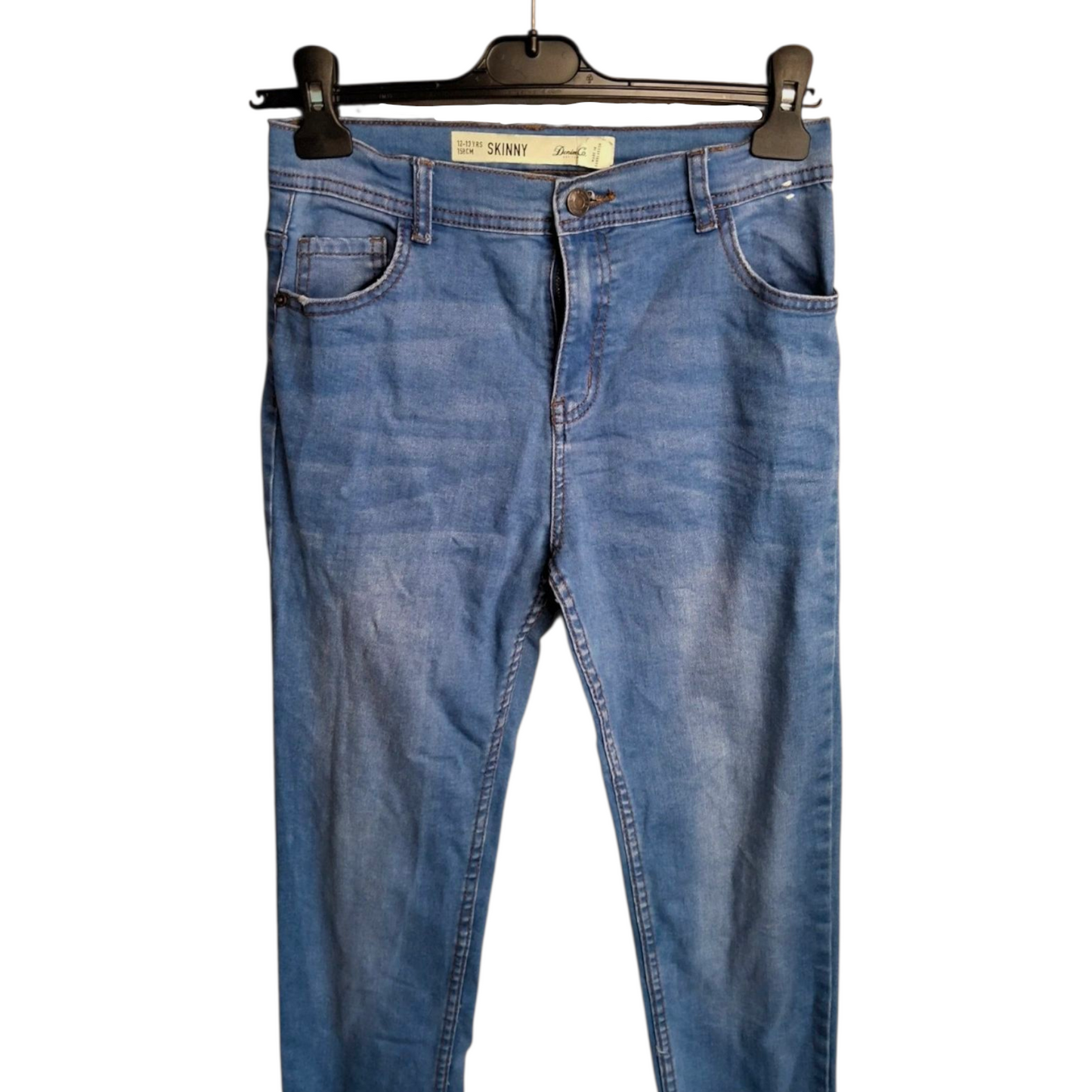 Primark Blue Skinny High-Waisted Jeans – Girls 12–13 Years