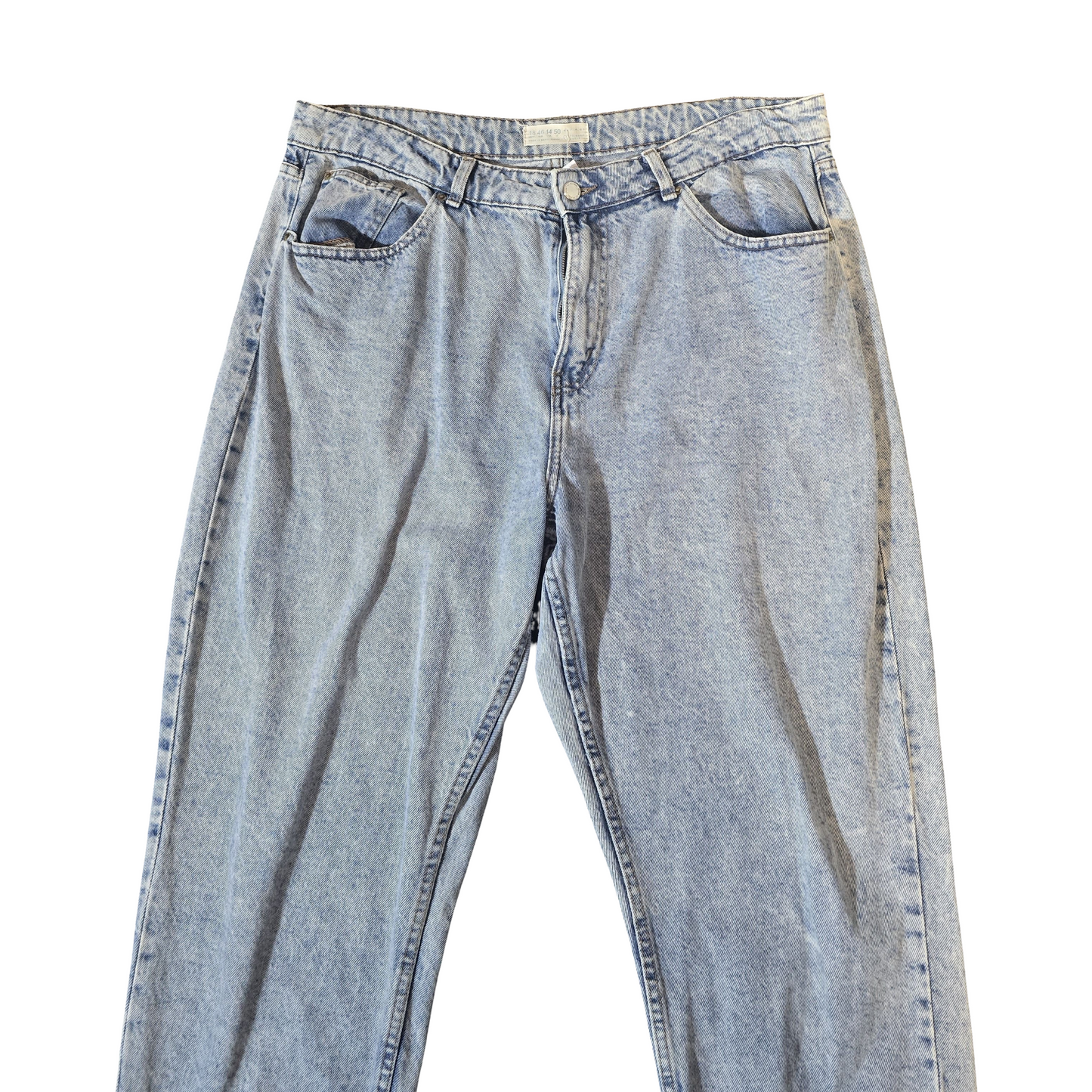 Primark Light Blue High Waist Slim Leg Jeans – Size 18