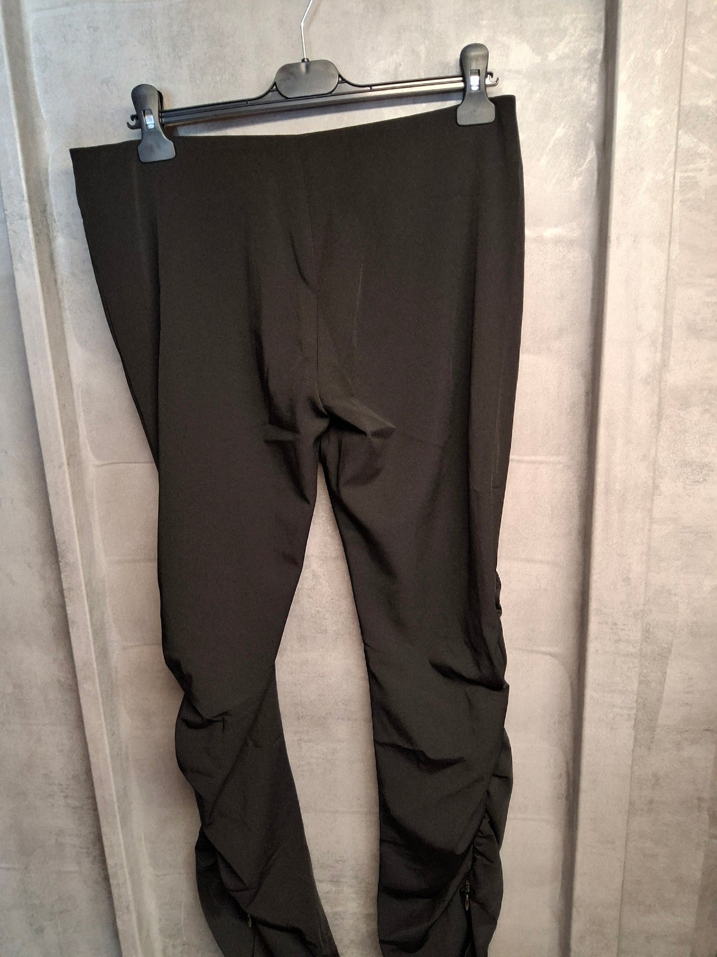 Morgan Y2K Black Bodycon Trousers – High Waist, Zip Detail,