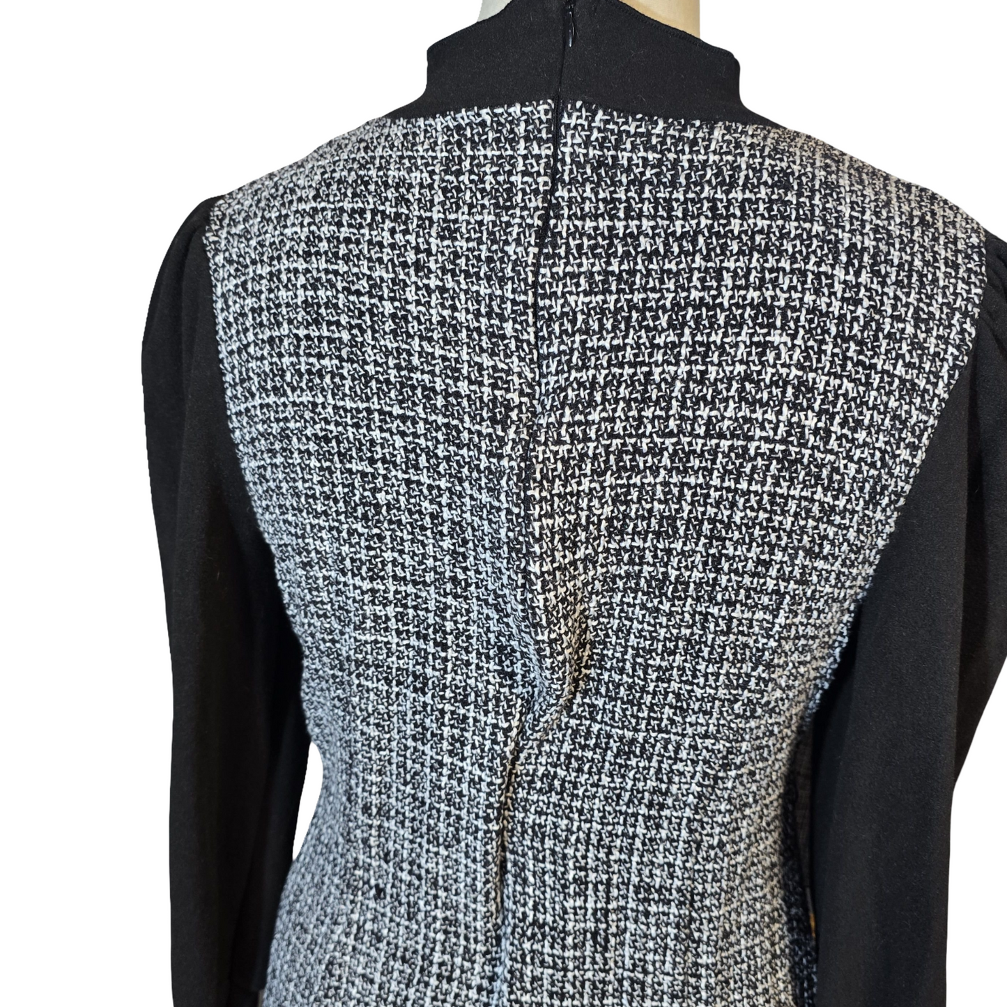 SHEIN Grey & Black High-Neck Mini Dress – Pinafore Style – Size L (UK size 12/14)