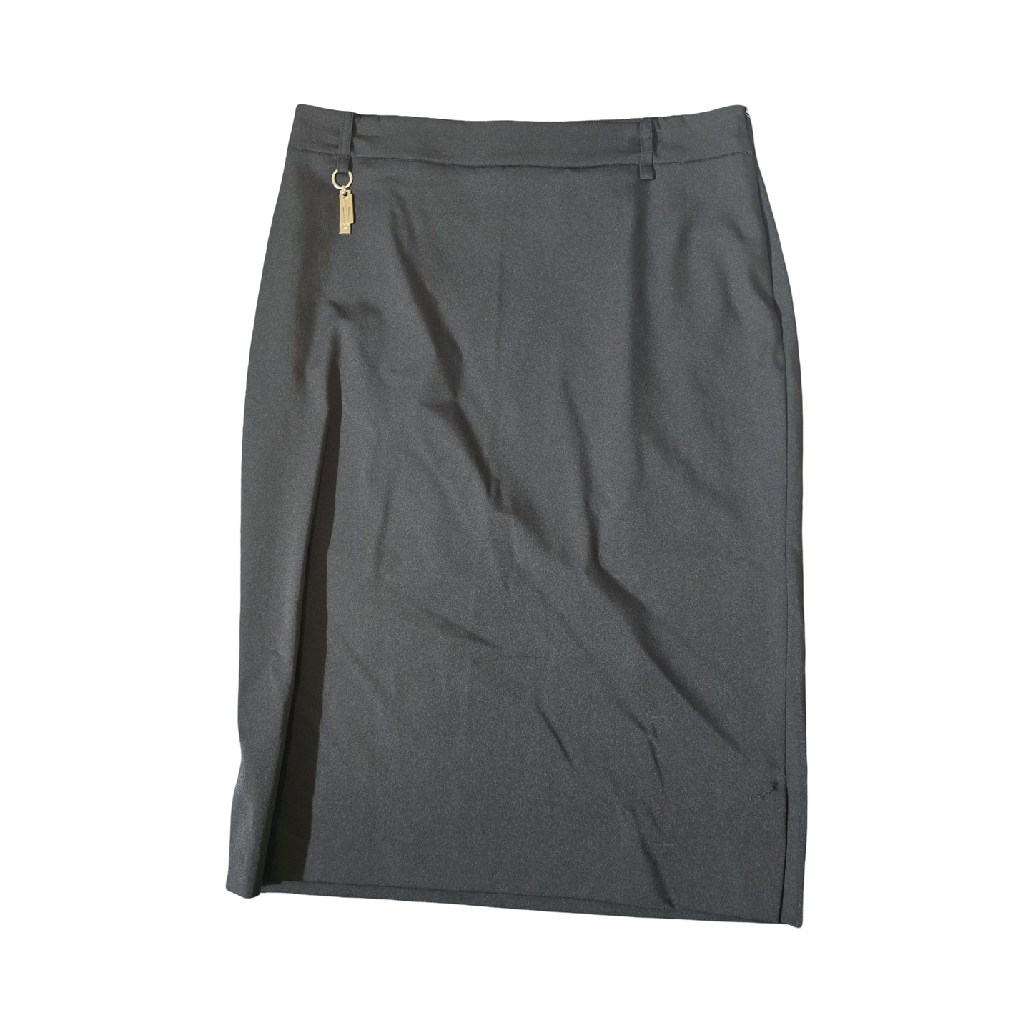 Mango Black Bodycon Work Skirt | Size 12 | Knee-Length