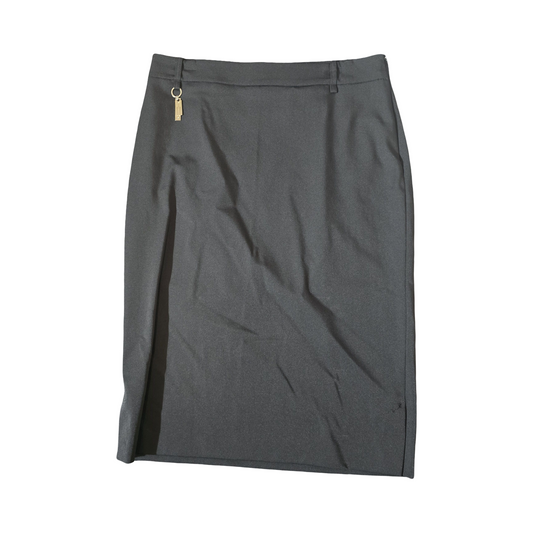 Mango Black Bodycon Work Skirt | Size 12 | Knee-Length