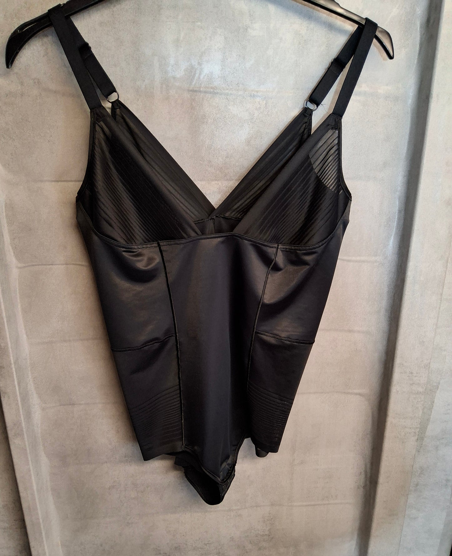 M&S Black Shape Bodysuit – Adjustable Straps, Size 20