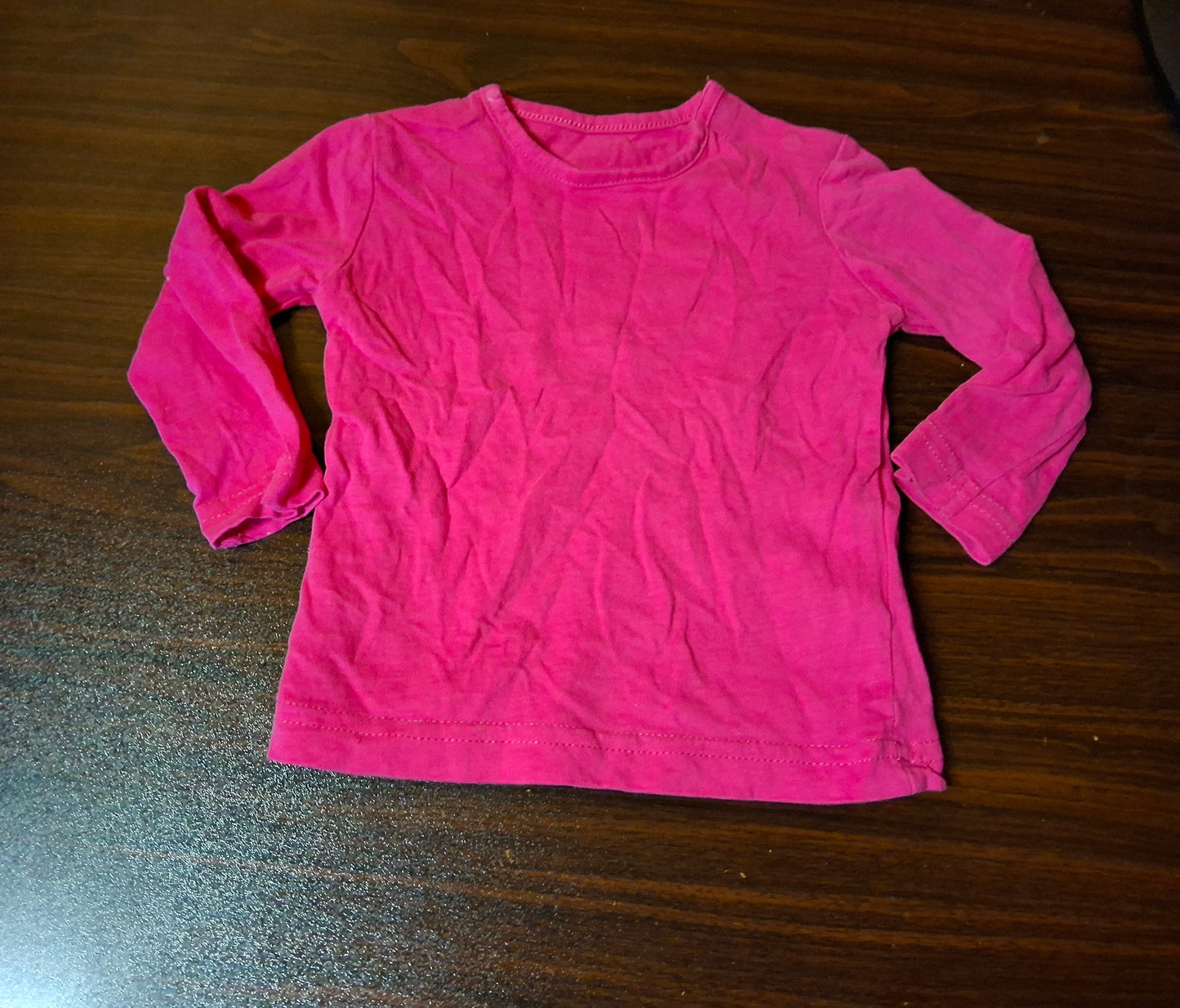 Avenue Girls Pink Long Sleeve T-Shirt – 3–6 Months – 100% Cotton