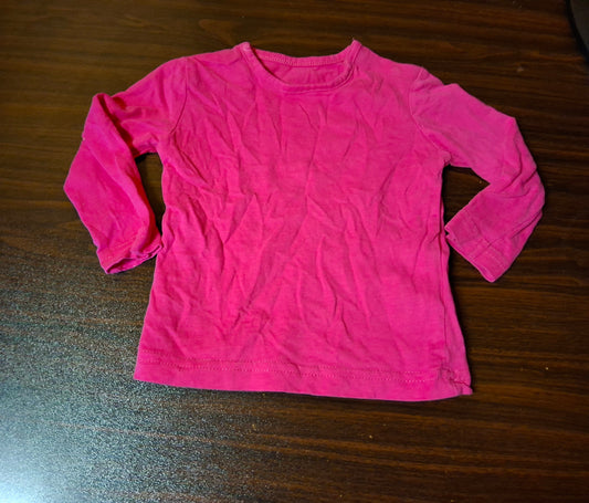 Avenue Girls Pink Long Sleeve T-Shirt – 3–6 Months – 100% Cotton