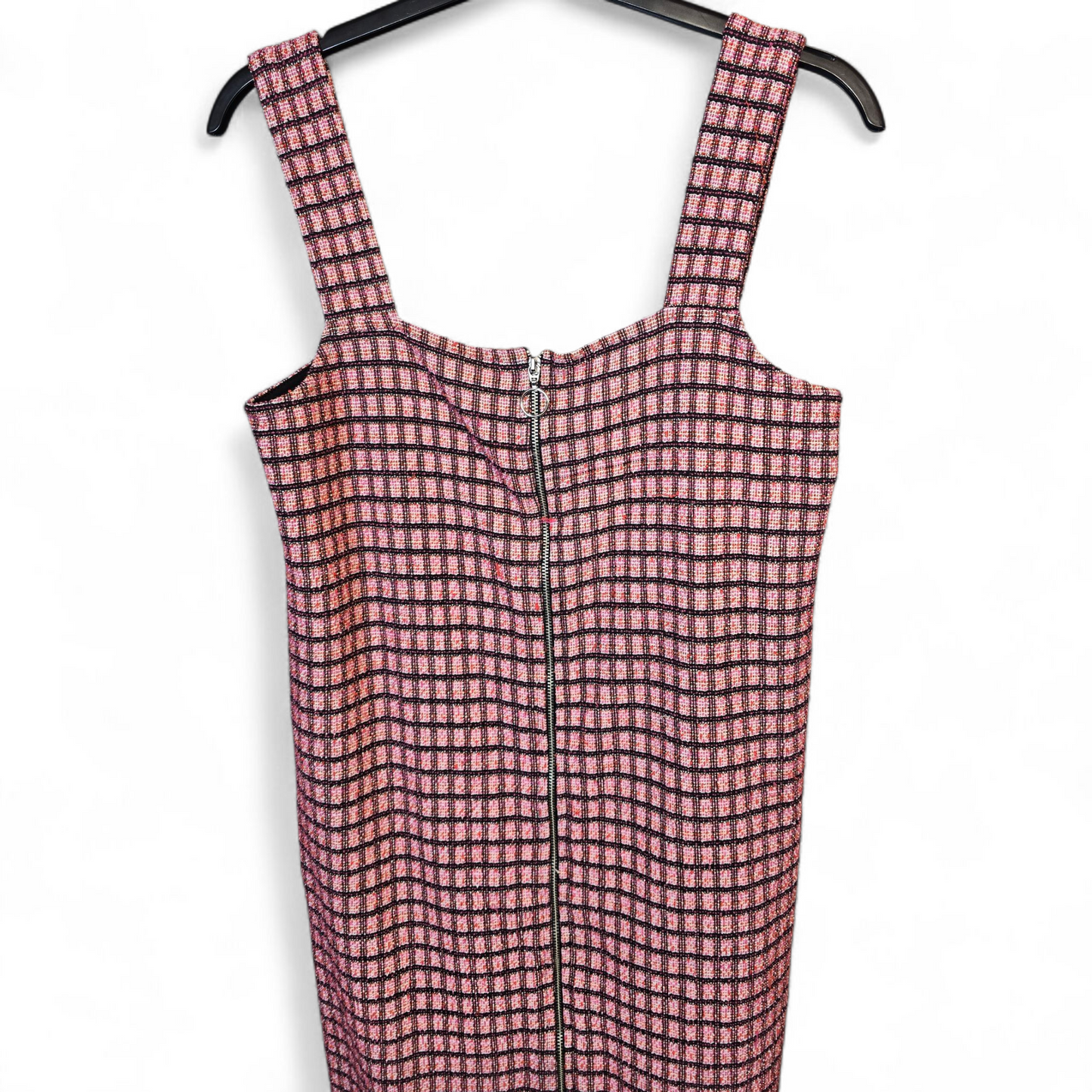 Primark Girls Pink Checked Pinafore Dress – Age 14-15 Yrs – Zip Front