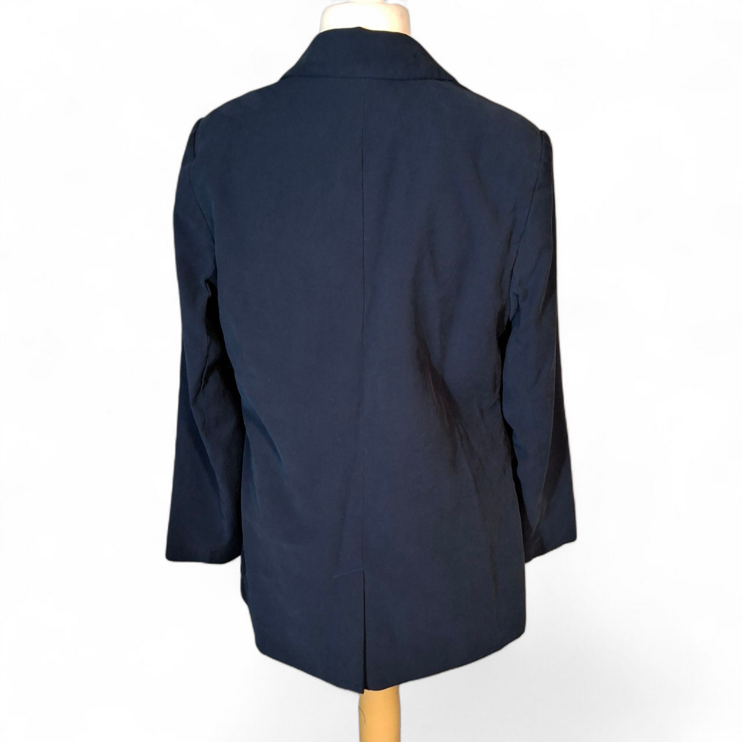 F&F Navy Blue Blazer – UK 10 – Slight Oversized Fit – Lined