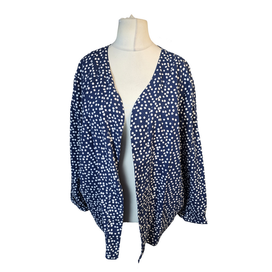 Bonmarché Navy Spot Print Blazer – Size 24 – NWT RRP £24
