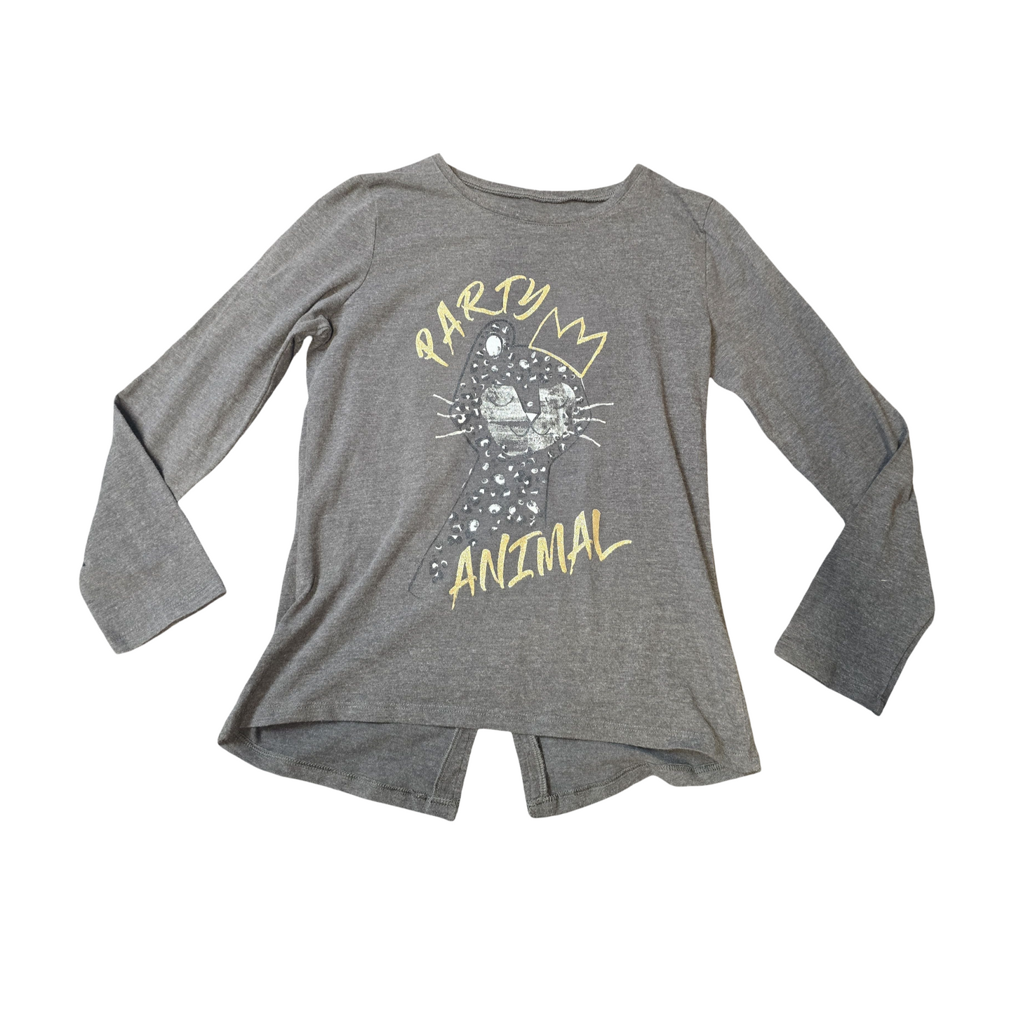 Matalan Girls grey long sleeved tshirt 10years