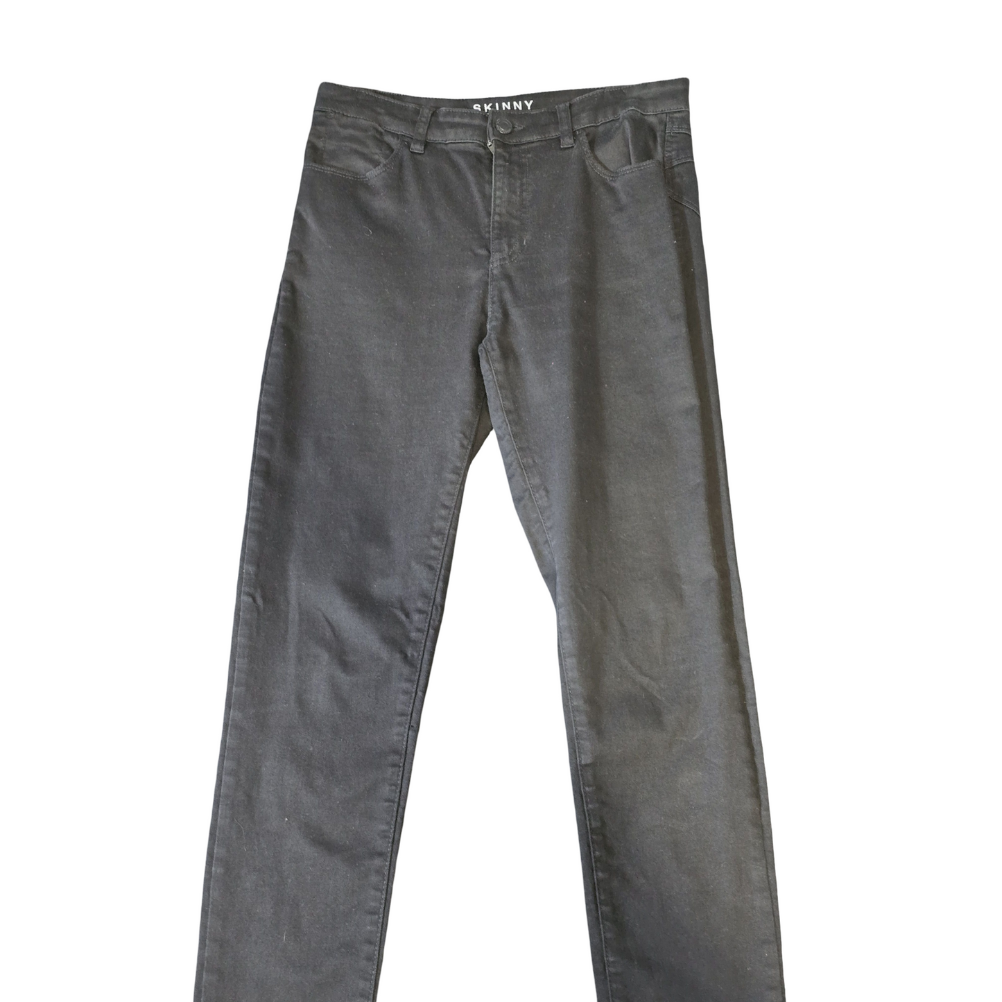 M&S Black High-Waisted Skinny Jeans – Size 10