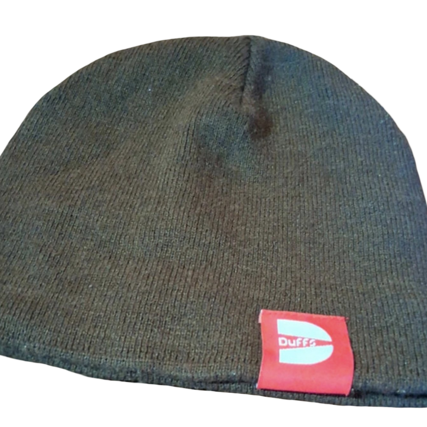 Vintage Duffs Brown Beanie – 90s/00s Skater Streetwear – One Size