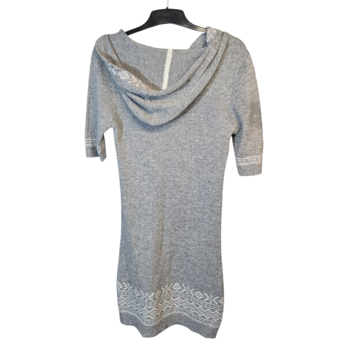 Brave Soul Grey Knitted Hooded Jumper Dress (Size 10)