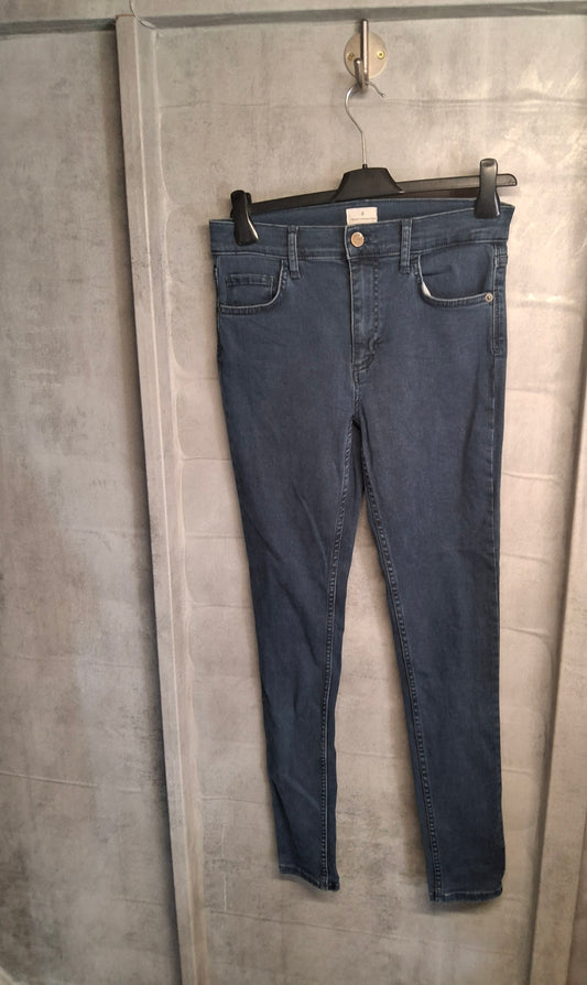 French Connection Blue High Waisted Skinny Jeans – Size 10