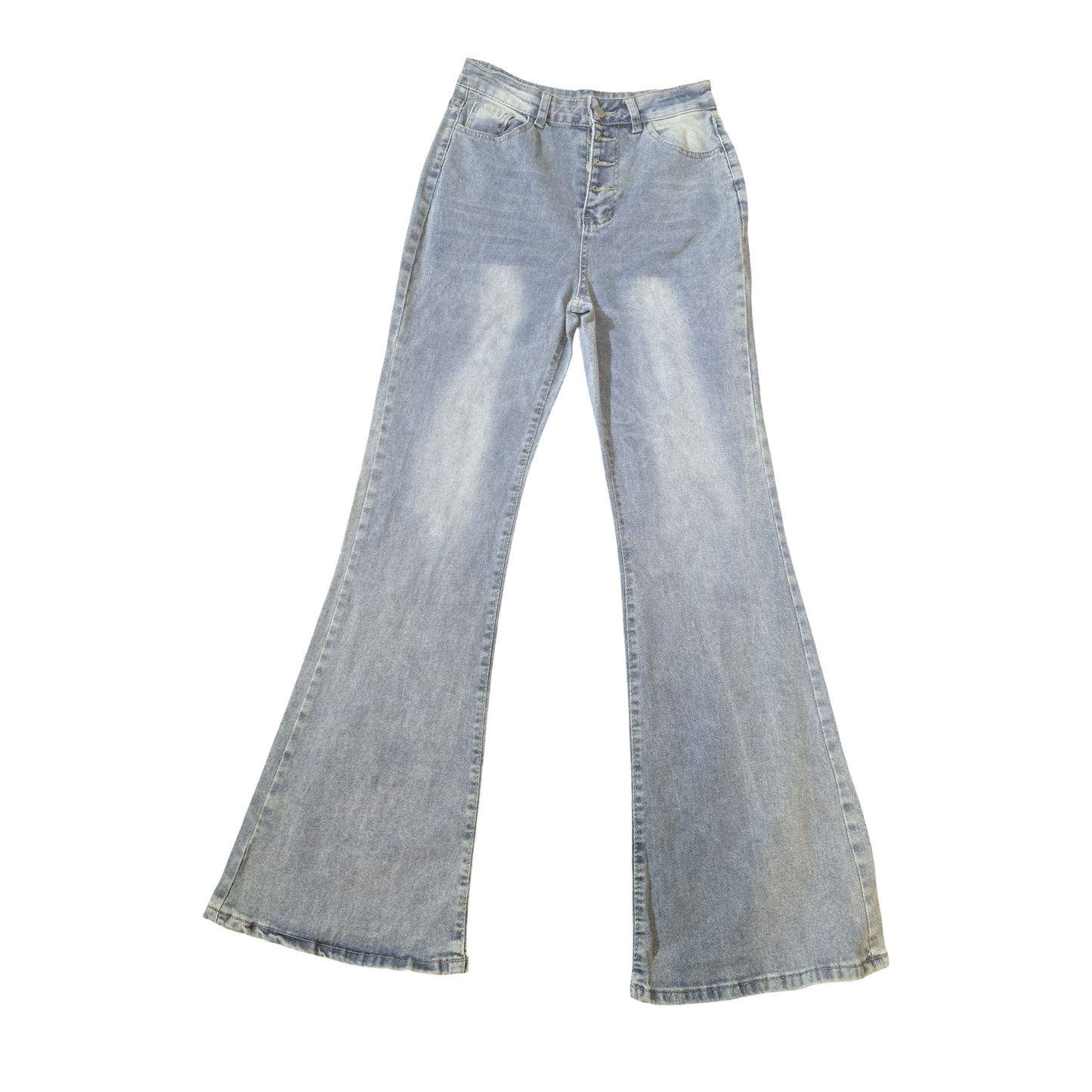 Light Wash Flared Jeans – Size 6/8 – Retro Cut, Future Favourite