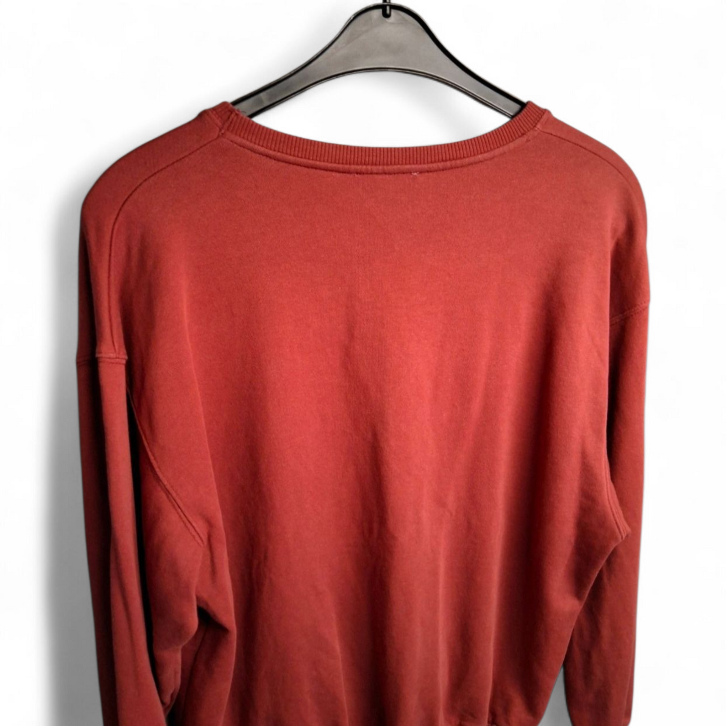 Zara Burgundy Coca-Cola Oversized Sweatshirt – Size S (Fits size 8–12)