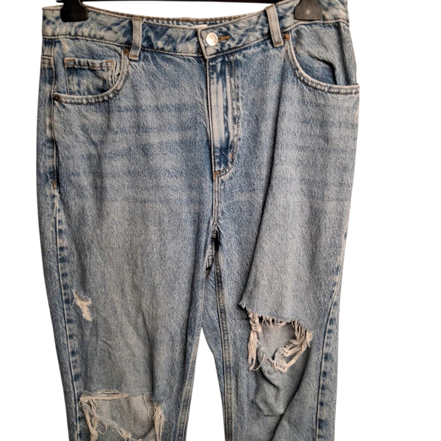 Dynamite ‘Claudia’ Distressed High-Waist Slim Jeans – Size 8 – Effortless Edge