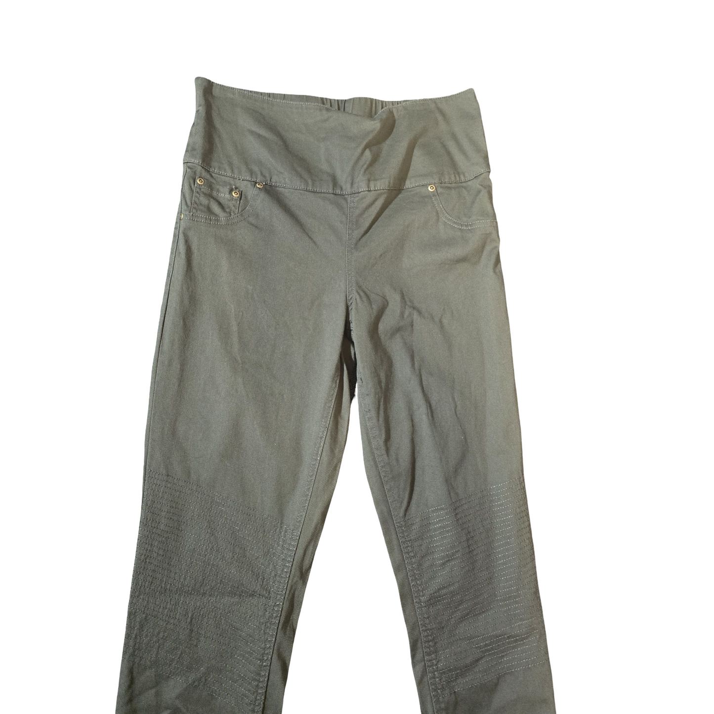 Dark Khaki Skinny Jeans – High Waisted Size 14/16 | Comfy & Cool