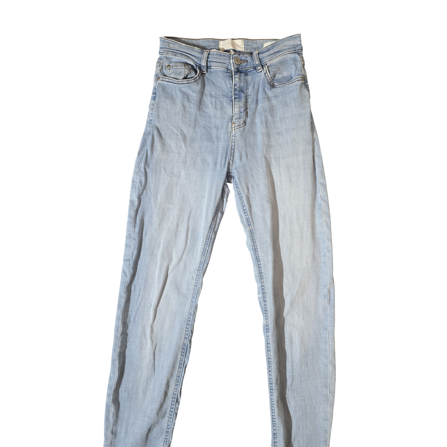 Per Una Light Blue Skinny Jeans – High Waisted – Size 8 Regular – Cotton & Lyocell