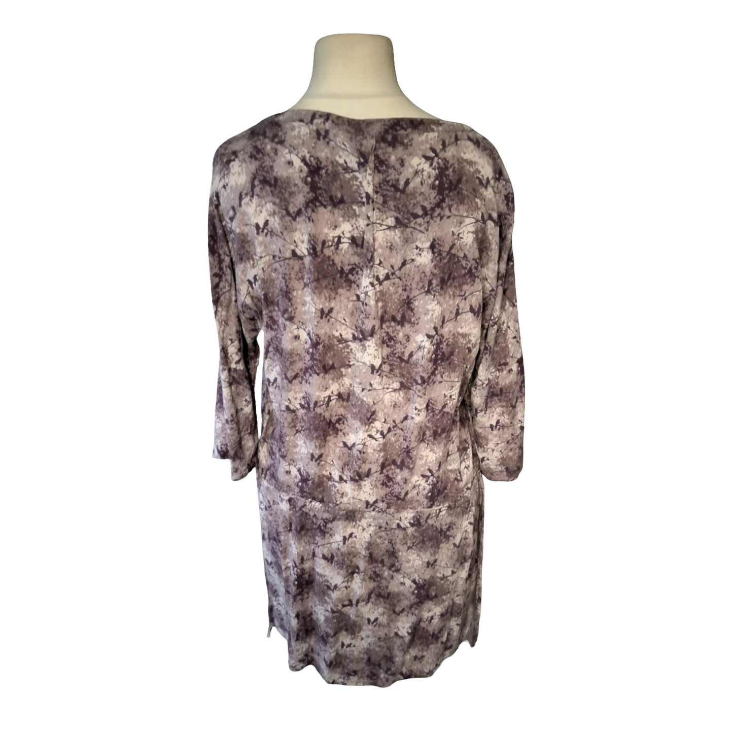 Laura Ashley Purple Print Tunic Dress – Size 14