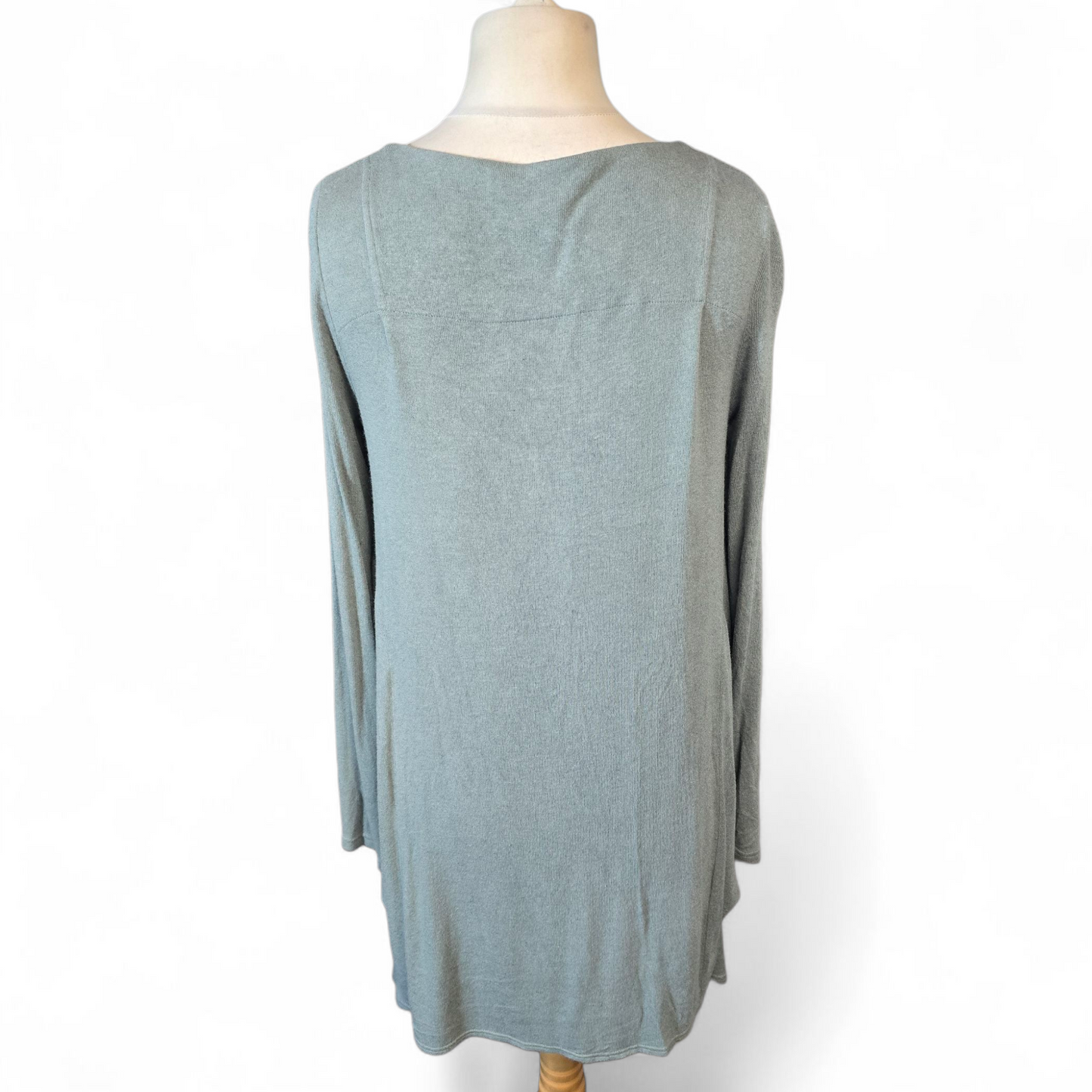Marine & Me Mint Green Longline Waterfall Jumper – UK size 12/14