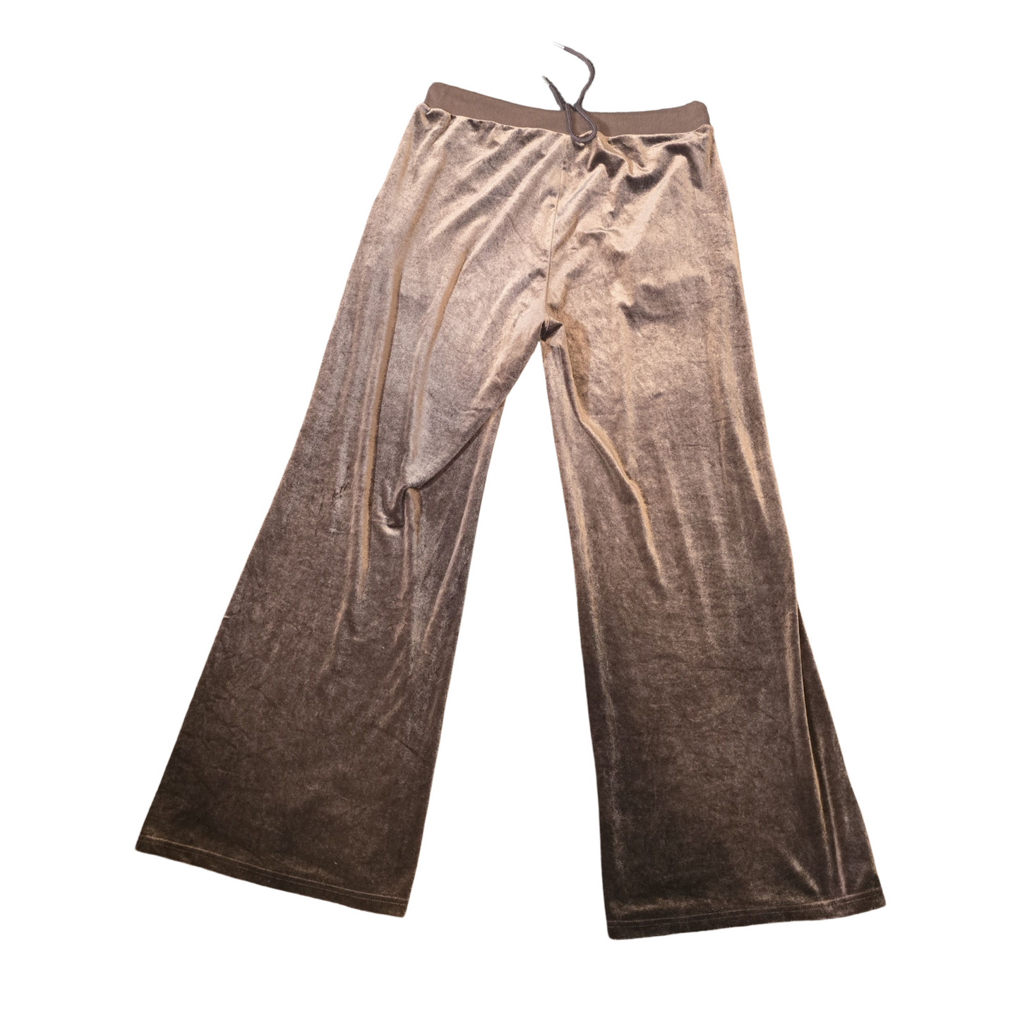 Shein Brown Velvet Flared Trousers – Size XL (UK size 16/18)