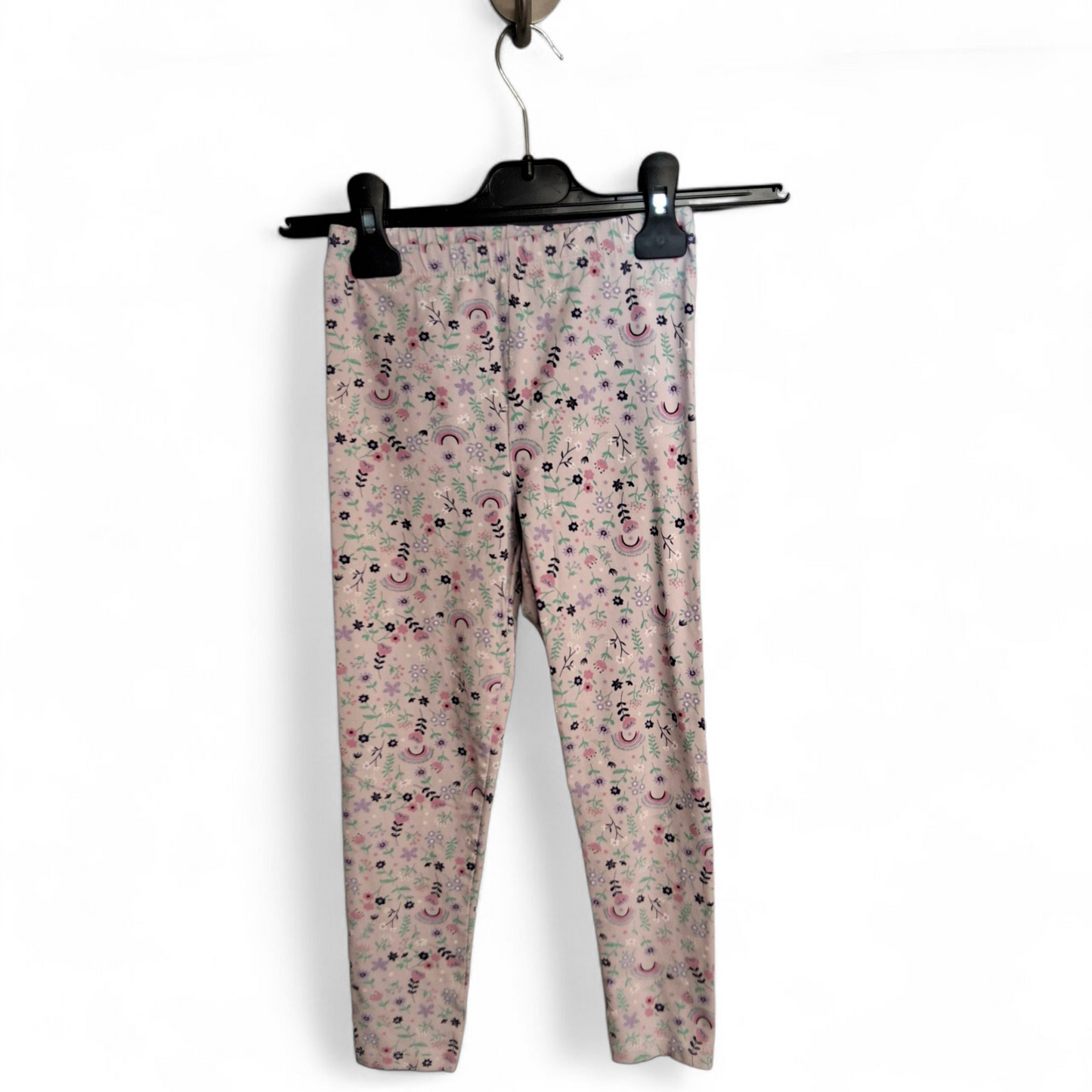 Very Girls Pink Floral Leggings – Age 5-6 Years – Cotton Blend